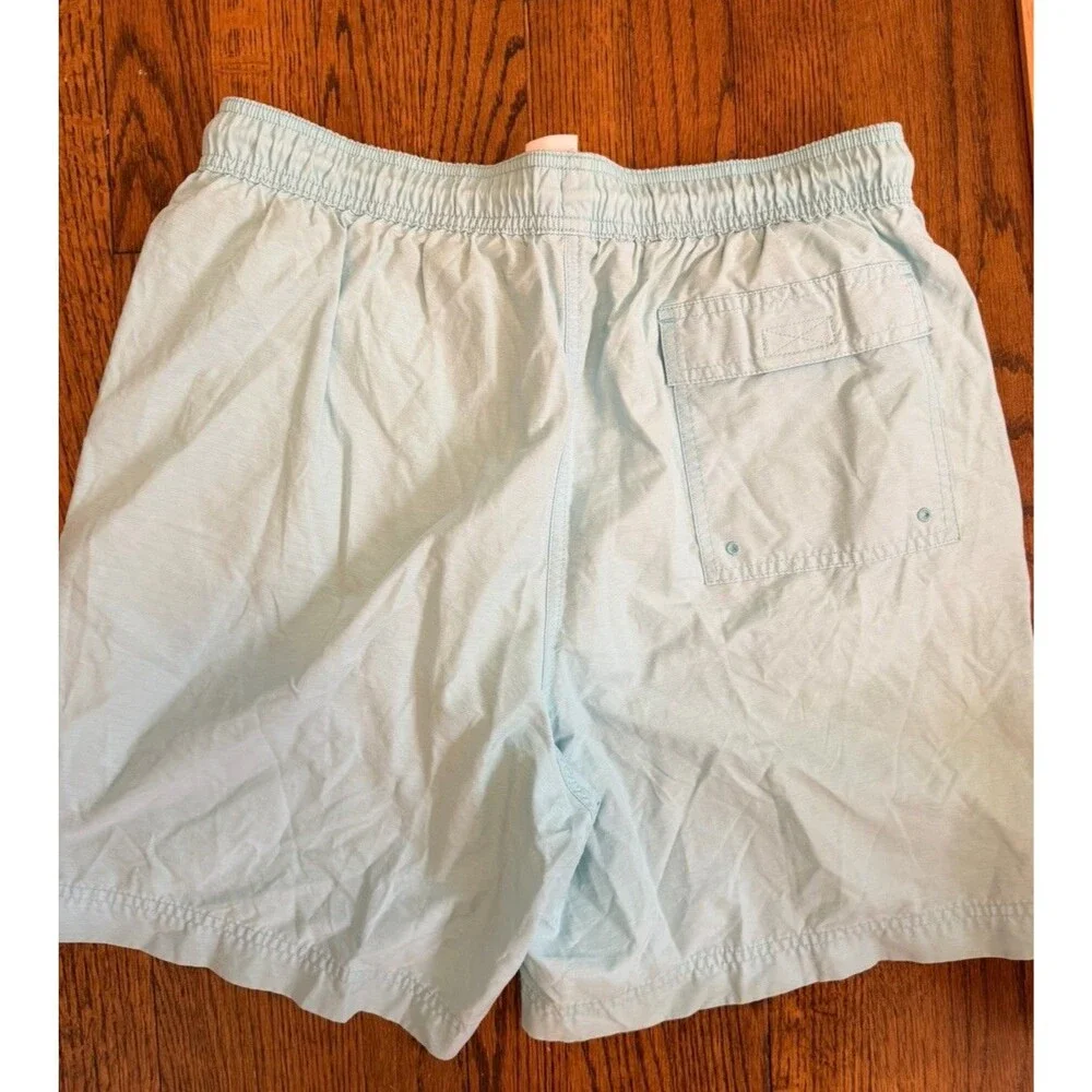 Brooks Brothers 346 Swim Shorts 7” Trunks Teal Green Mesh Lined Size M